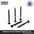 Black phosphating bugle head C1022 steel hardened with heat treatment coarse thread fine thread drywall screws 3.5*38